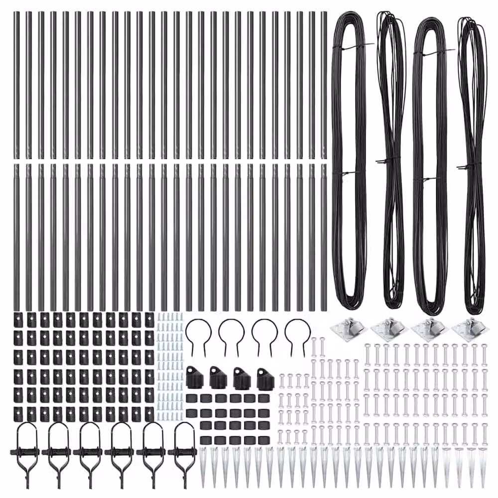 Berkfield Home Modern Rectangular Fence Posts with Spike, 26 Pieces, Galvanised Steel, Grey, Height: 180 cm – 4
