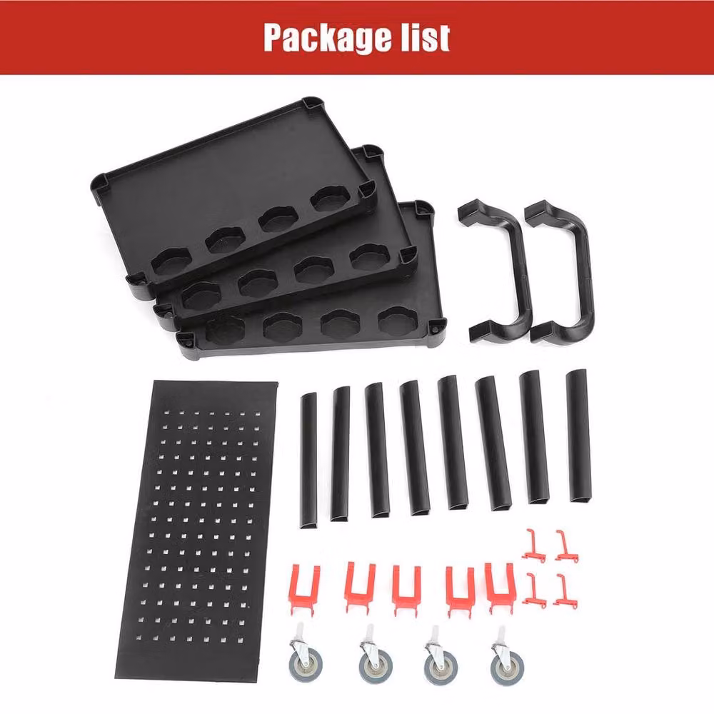 Flavora Heavy Duty Garage Workshop Tool Storage in Black – 4