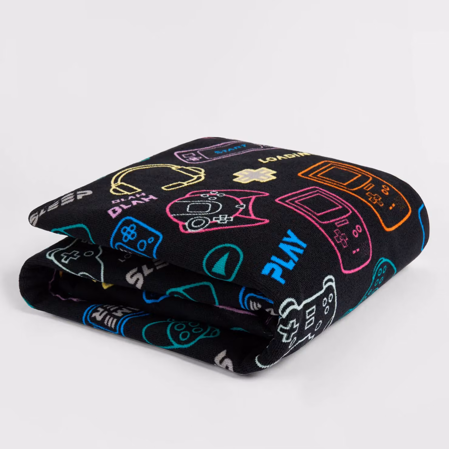 OHS Quick Drying Microfibre Kids Towel in Black – 3