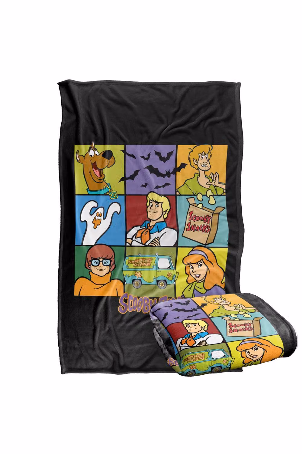 LOGOVISION Scooby Doo Squares Silky Touch Super Soft Fleece Throw Blanket, Multicolour, W: 127 cm x D: 152.4 cm – 7