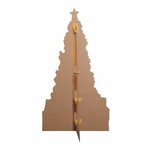 Star Cutouts Ltd SC57 Large Multicolour Christmas Tree Cardboard Cutout, Height: 178 cm – 2