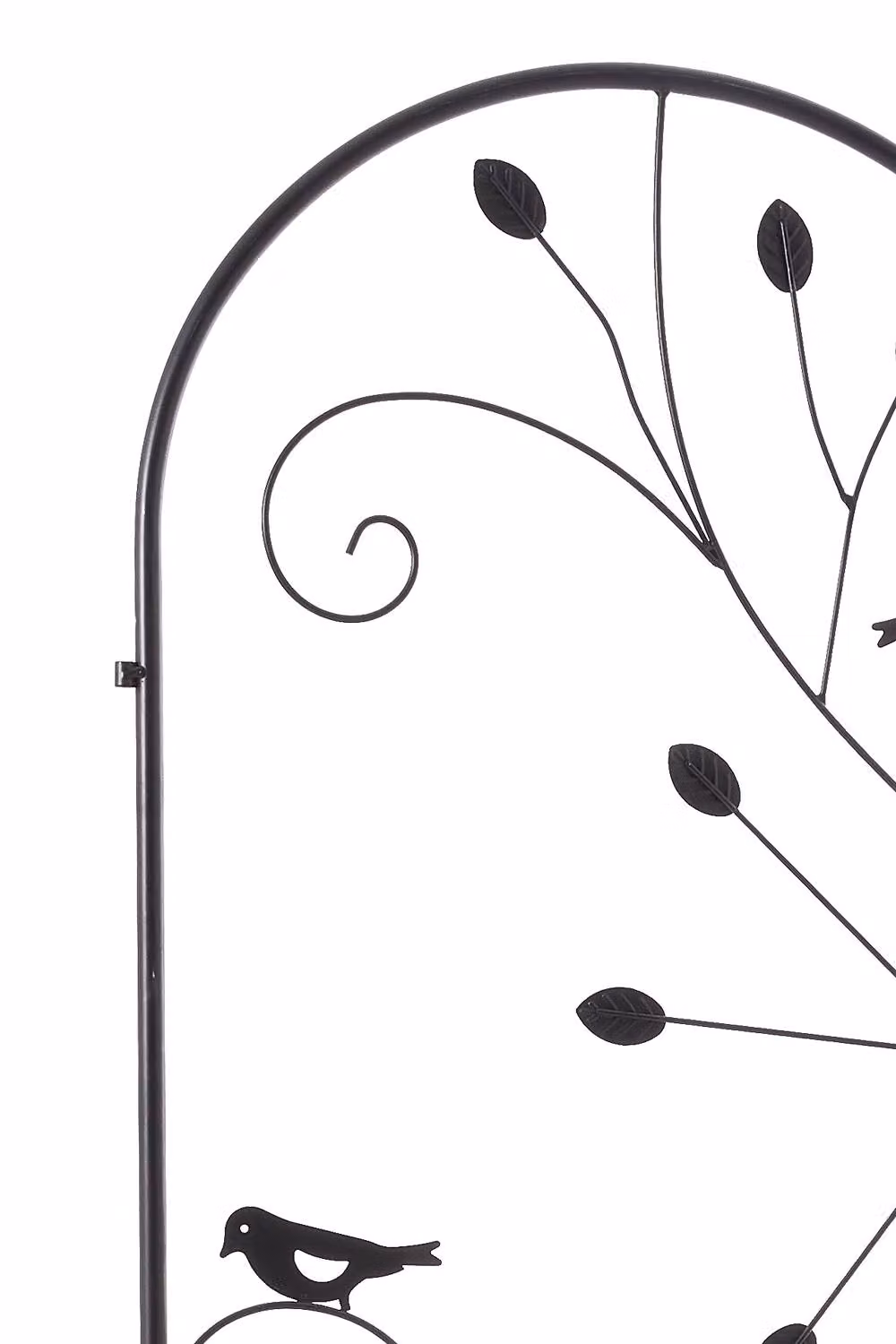 Living and Home 2-Piece Metal Garden Trellis for Climbing Plants in Black, H 176.5 x W 50 cm – 4