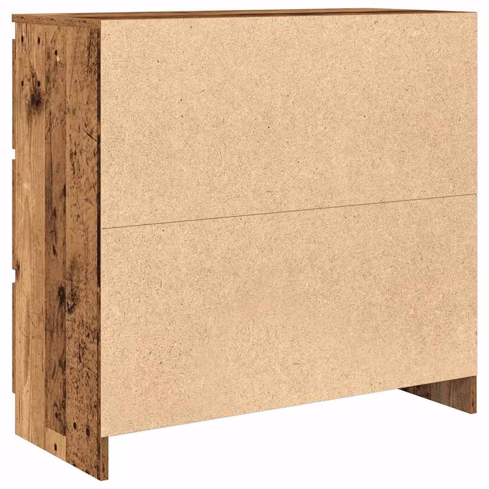 Berkfield Home Old Wood Sideboard in Brown, W/D/H: 80 x 35 x 76 cm – 4