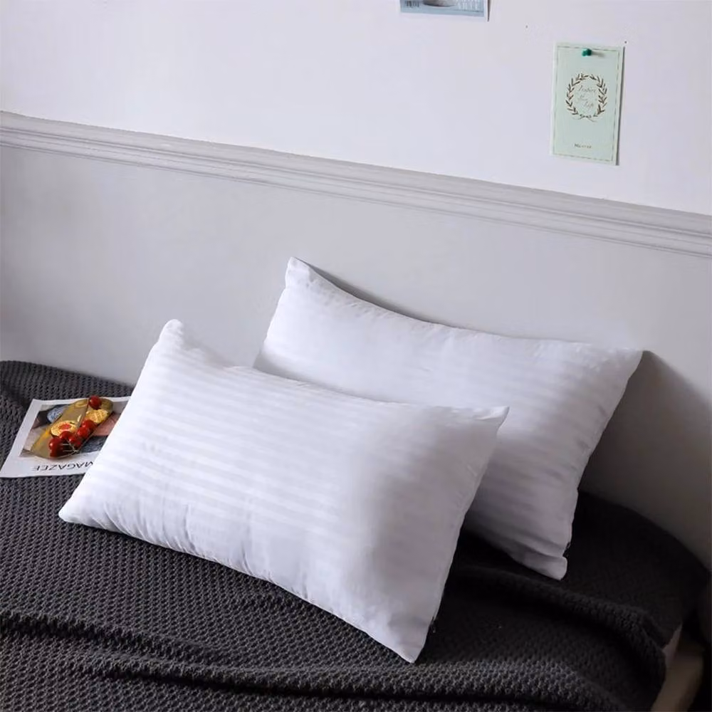 PAWNORA Hotel Quality Allergy Friendly Hollow Fibre Pillows, Pack of 4, White, W: 74 cm, D: 48 cm – 2