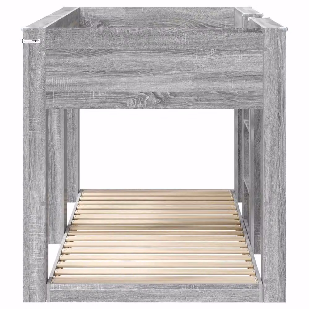 Berkfield Home Modern Two-Level Bunk Bed for Children in Grey, W/D/H: 80 x 200 cm – 3