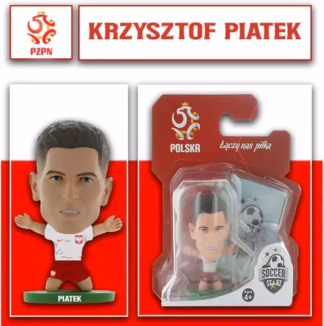 Creative Toys Company SoccerStarz Poland Krzysztof Piatek Home Kit Mini Figure, White, Height: 5 cm
