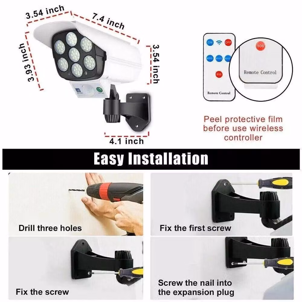 NESTLUNE Solar LED Outdoor Wall Light with Motion Sensor in White – 3