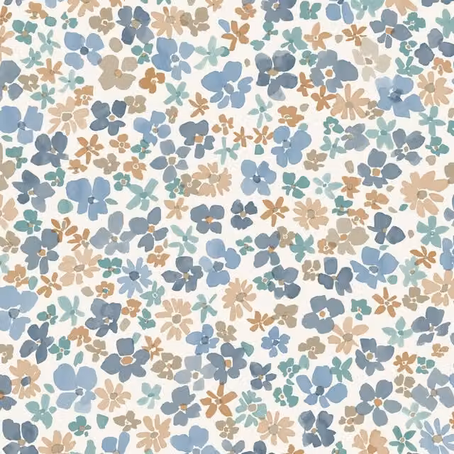 Grandeco Veronica Floral Botanical Vintage Wallpaper in Blue, Green, Pink and Multicolour