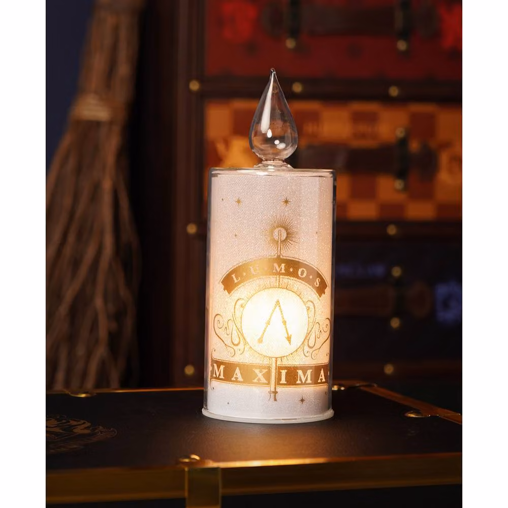 Warner Bros Harry Potter Alumni Lumos LED Pillar Candle in Silver – 2