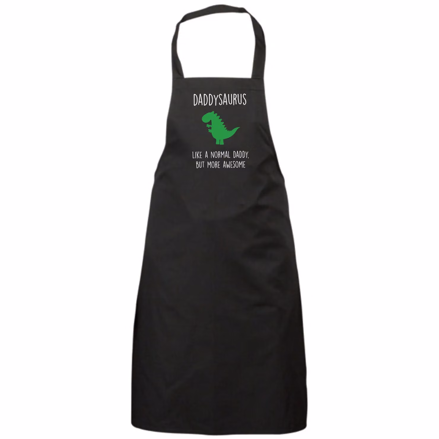 60 Second Makeover Men's Daddy Dinosaur Apron in Black – 2