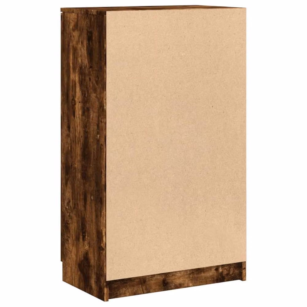 Berkfield Home Modern Smoked Oak Shoe Cabinet in Brown, W/D/H: 59 x 35 x 100 cm – 4