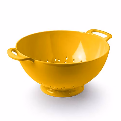 Zeal Melamine Colander in Yellow, Diameter: 24 cm – 1