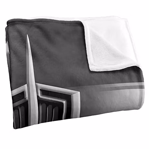 LOGOVISION General Motors Oldsmobile 1964 Hood Emblem Retro Fleece Throw Blanket, White, W: 152 cm, D: 127 cm – 2