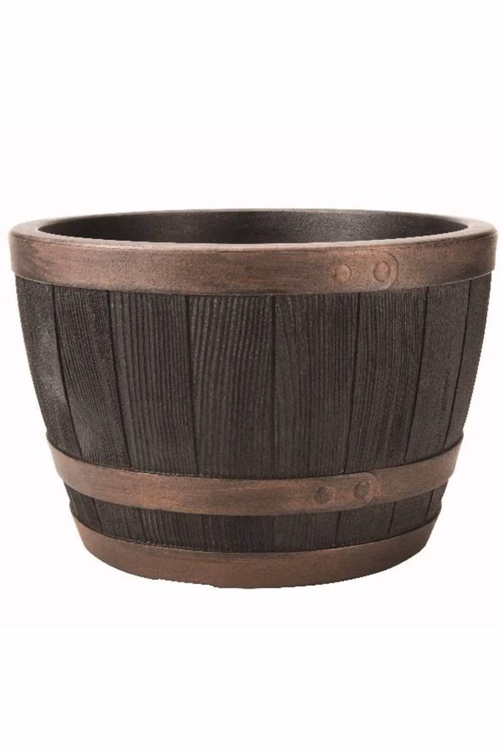 KDMD Stewart Blenheim Half Barrel Planter, Diameter: 40 cm, Charcoal – 3