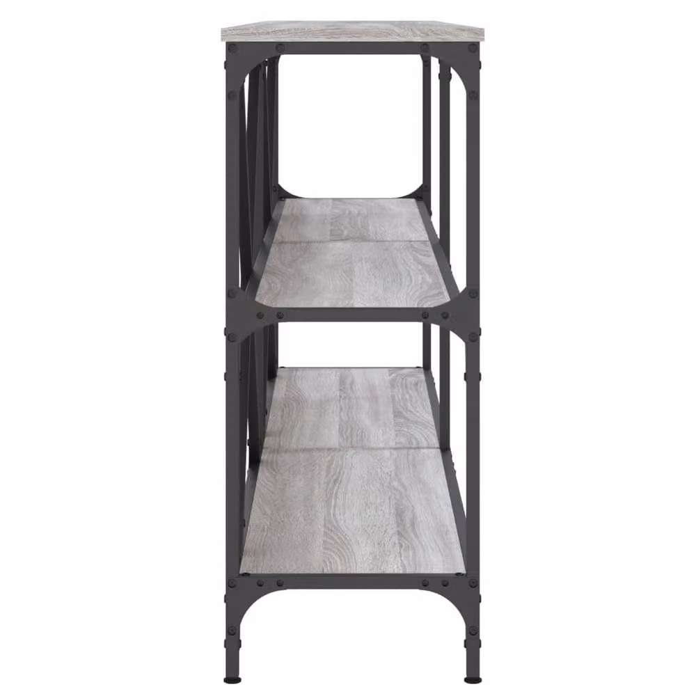 Berkfield Home Decorative Console Table in Grey Sonoma, W/D/H: 160 x 30 x 75 cm – 3