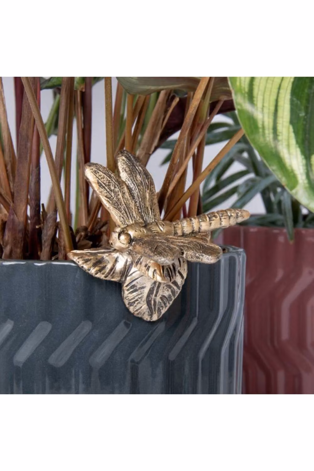 KDMD Plant Pot Pals Dragonfly 2 Pack in Bronze – 2