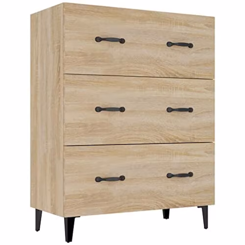 vidaXL Sideboard in Sonoma Oak, Brown, W/D/H: 69.5 x 34 x 90 cm