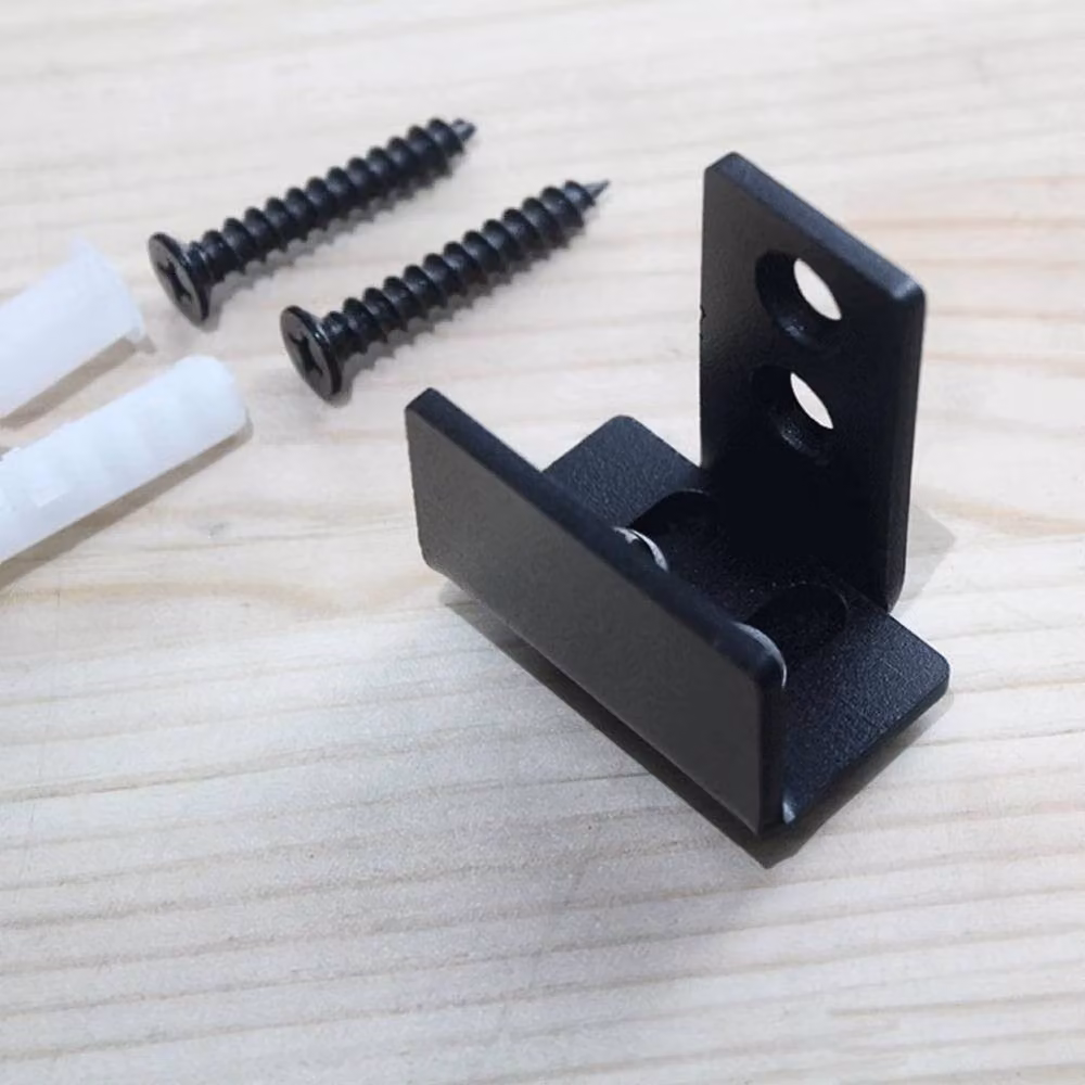 SPETLEK Wall Mounted Black Sliding Door Floor Guide – 6