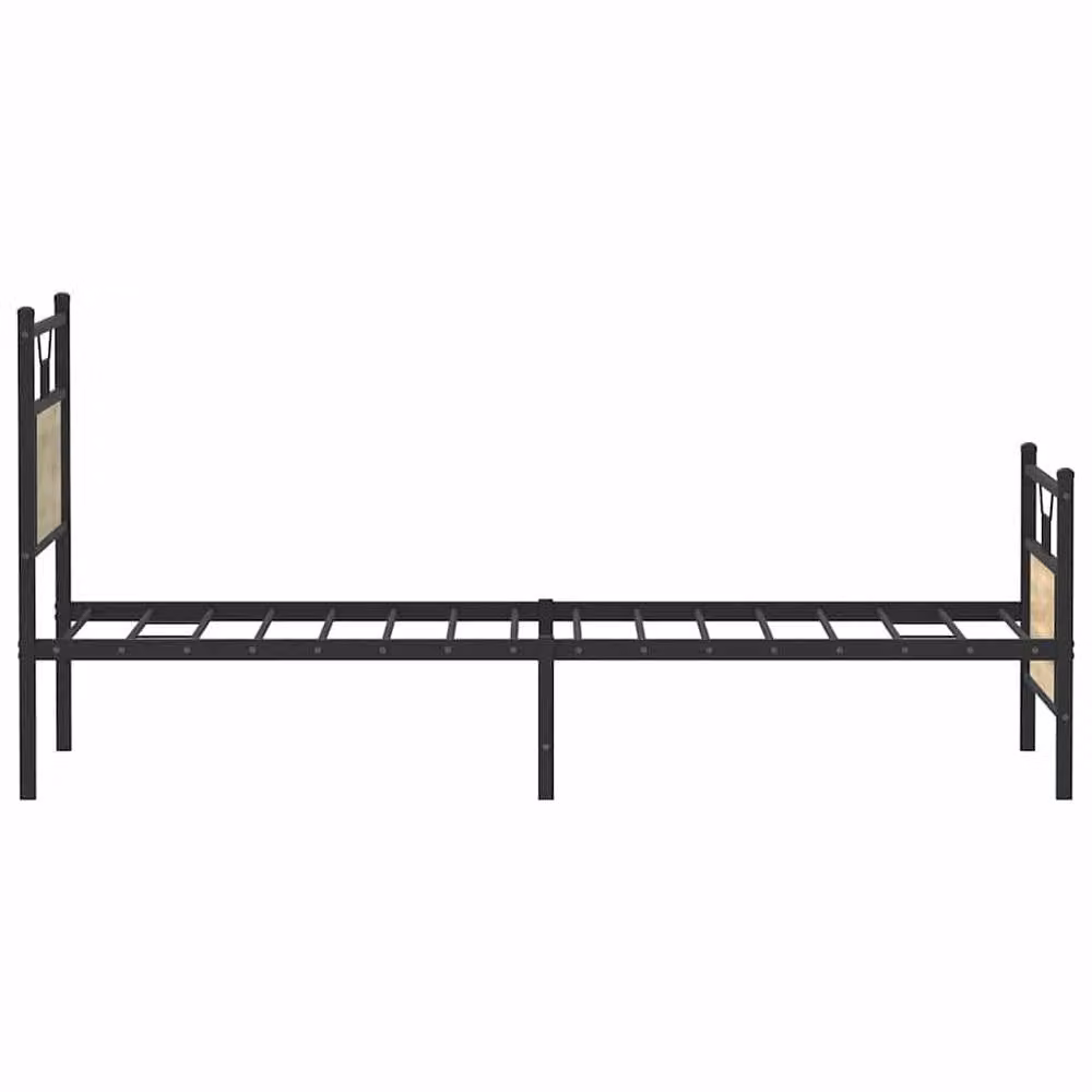 Berkfield Home Single Bed Frame in Sonoma Oak Brown, Engineered Wood, W/D/H: 90 x 190 cm – 4