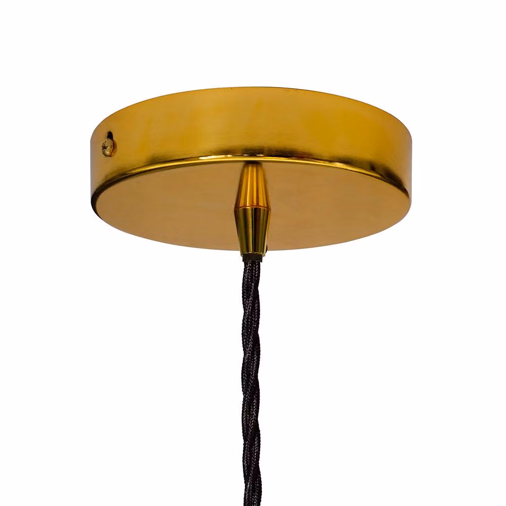 SE Home St Edmund's Suspended Pendant Light in Slate Grey, Gold and Black – 2