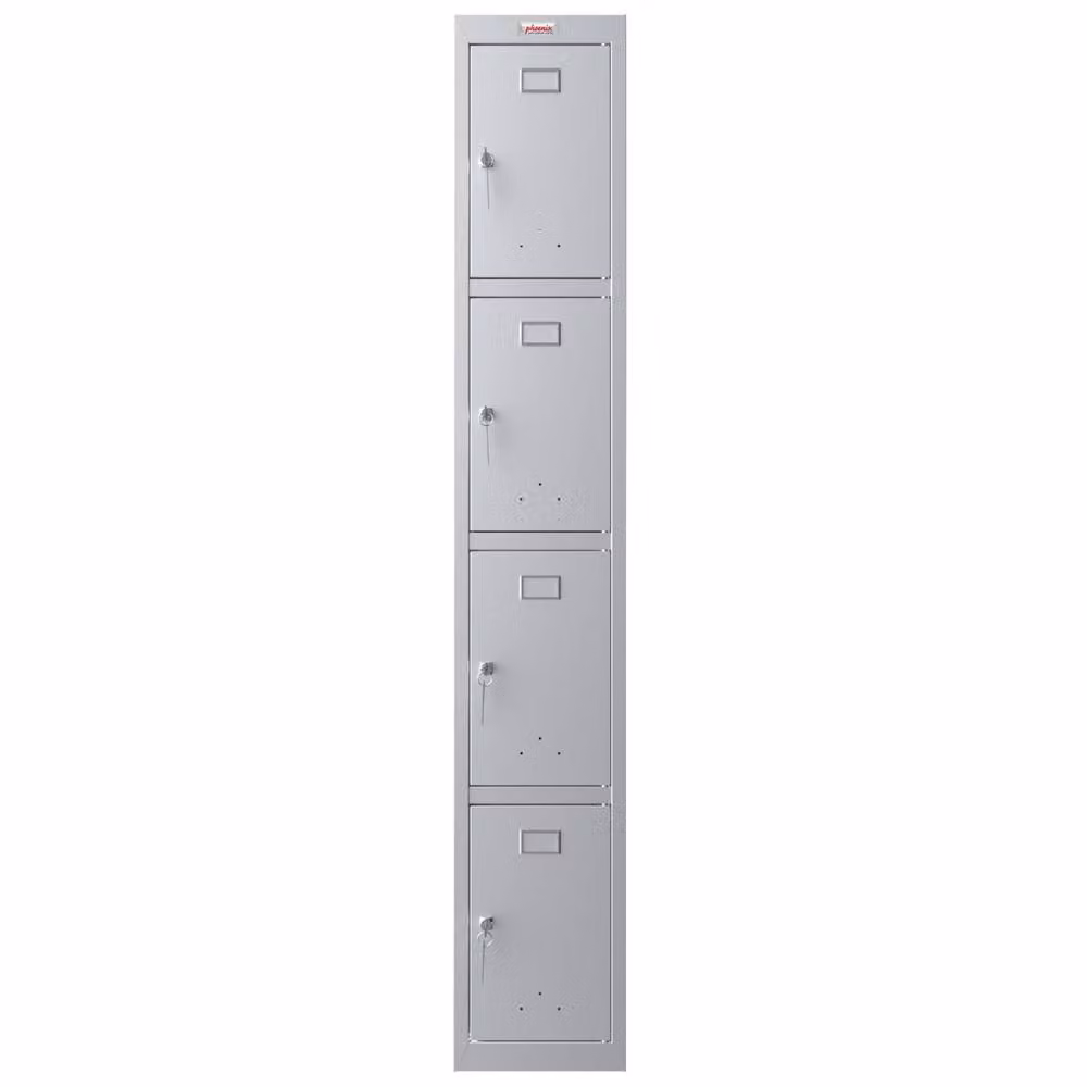 Phoenix Safe Company PL1433GGK Personal Locker in Grey with Key Lock, H 180 cm x W 100 cm – 2