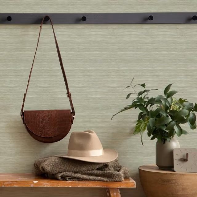 Superfresco Easy Emperor Grasscloth Texture Non-Woven Wallpaper in Sage