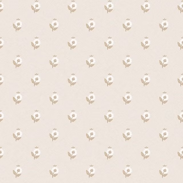 I Love Wallpaper Ditsy Posy Floral Botanical Wallpaper in Beige and Yellow Country House Style