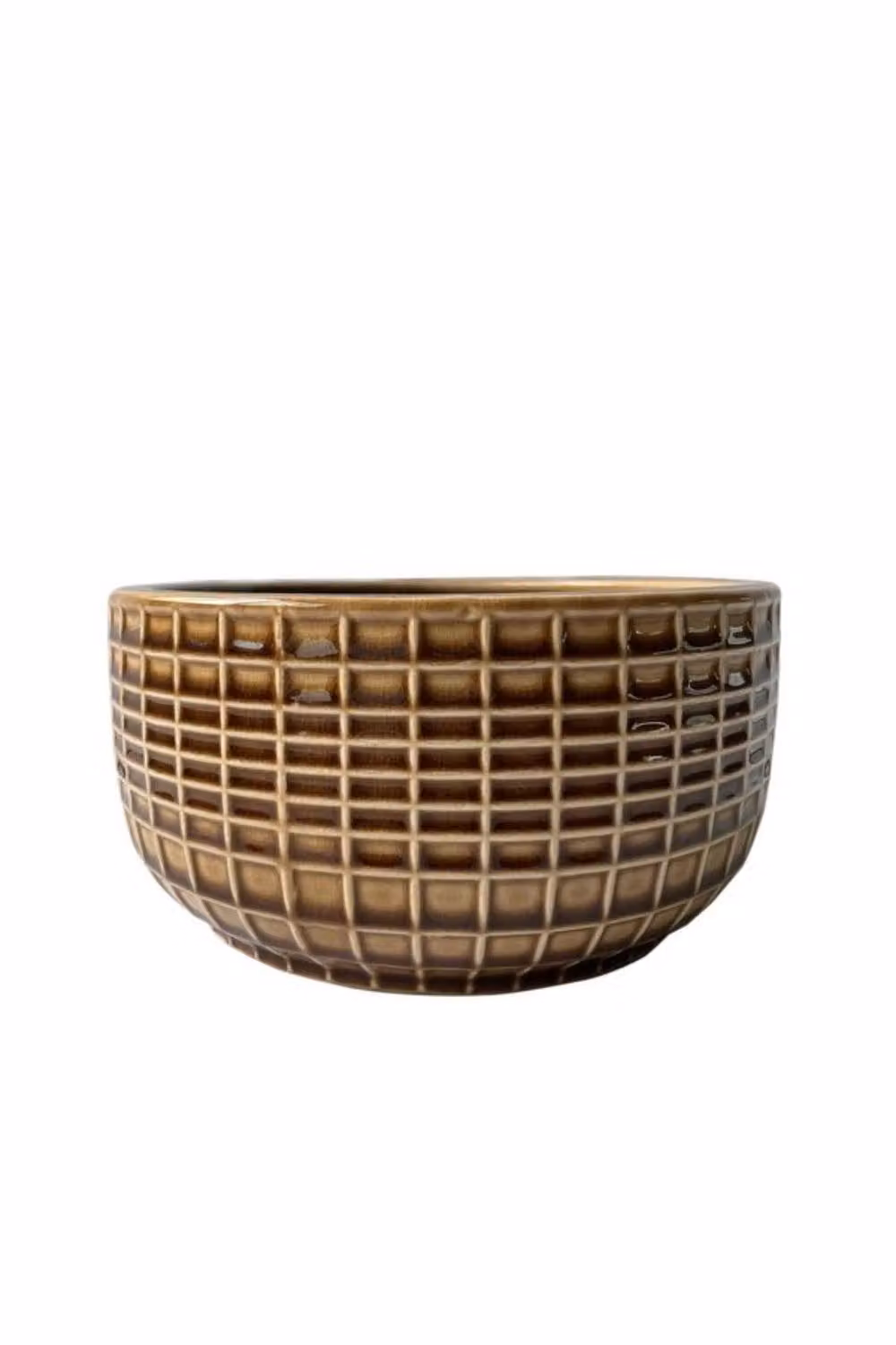 KDMD Hortus Braga Brown Planter Pot, H 10 cm x Dia 20.5 cm – 2