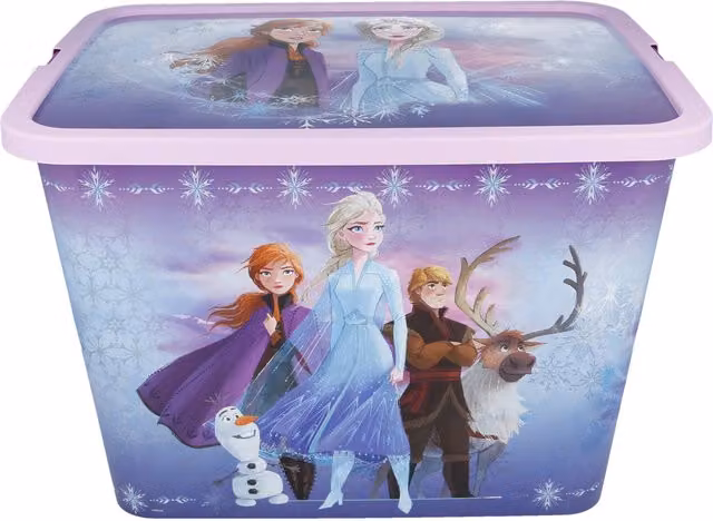 Frozen Click Plastic Storage Box, Multicoloured and Purple, 19 cm