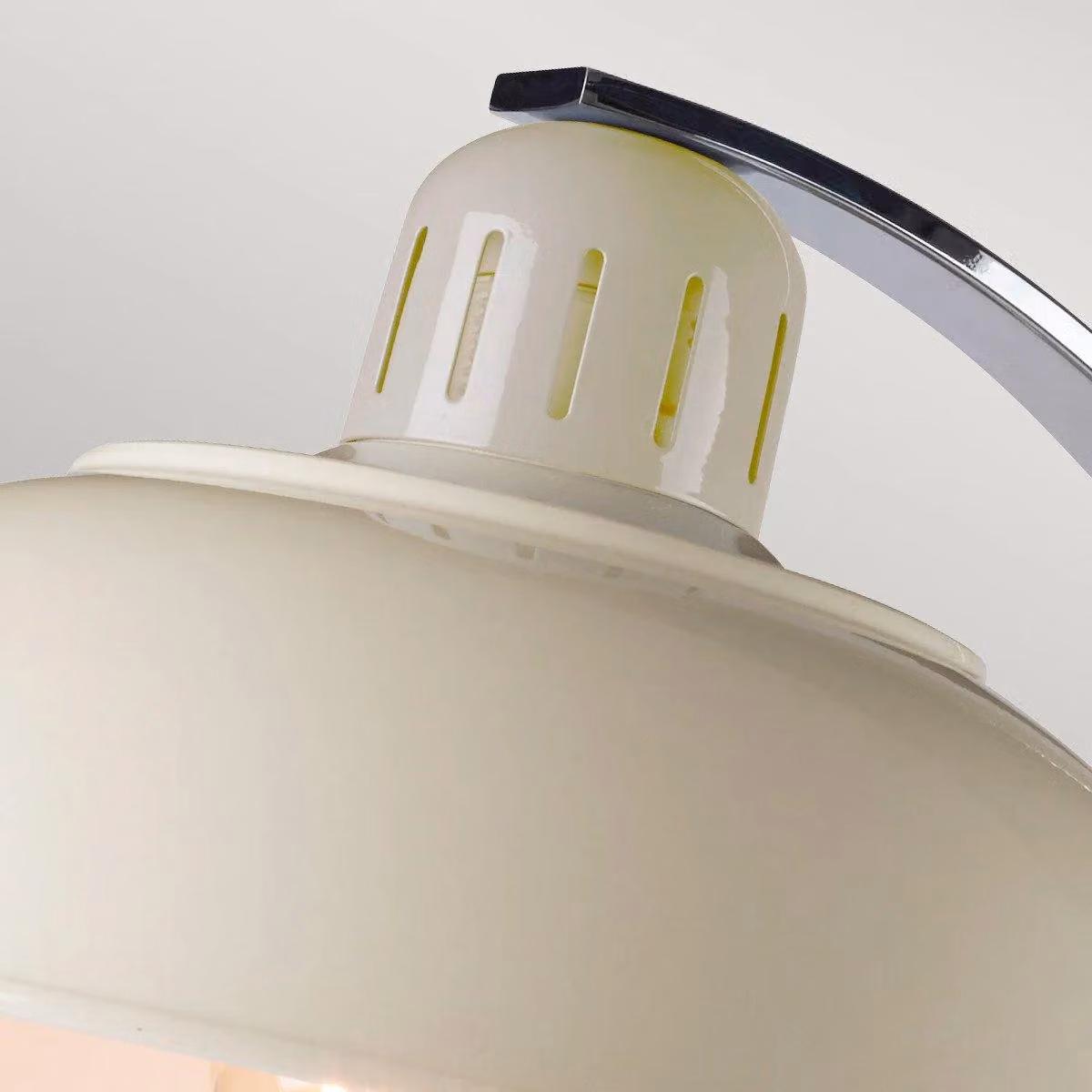 Netlighting Franklin 1 Light Desk Lamp in White and Chrome with E27 Socket – 2