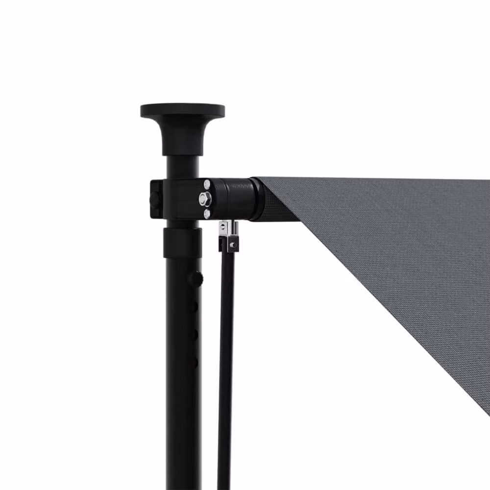 Berkfield Home Retractable Awning in Anthracite and Multicolour with Steel Frame, W/D/H: 150 x 100 x 100 cm – 3