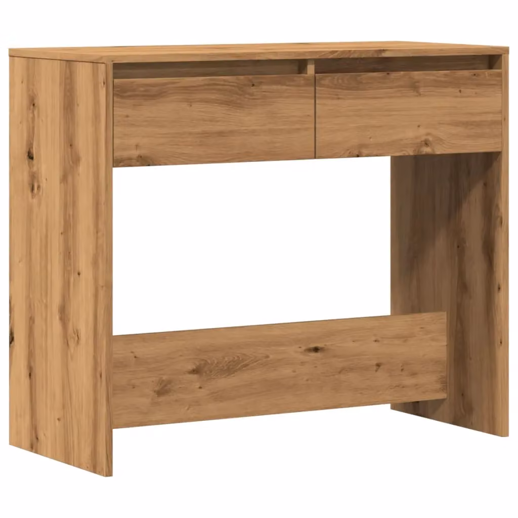 Berkfield Home Artisan Oak Console Table in Brown, W/D/H: 89 x 41 x 76.5 cm – 2