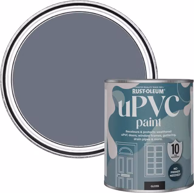 Rust-Oleum UPVC Paint in Gloss Finish, Marine Grey, 0.75 l