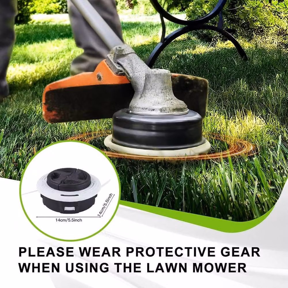 NESTLUNE 2 Pack of Black Autocut C26-2 Mowing Strimmer Spools for Stihl, 1.25kg – 4