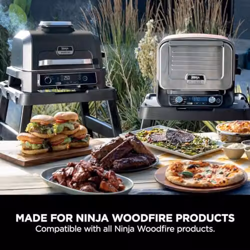 Ninja Woodfire Adjustable Stand and Side Table in Black – 2