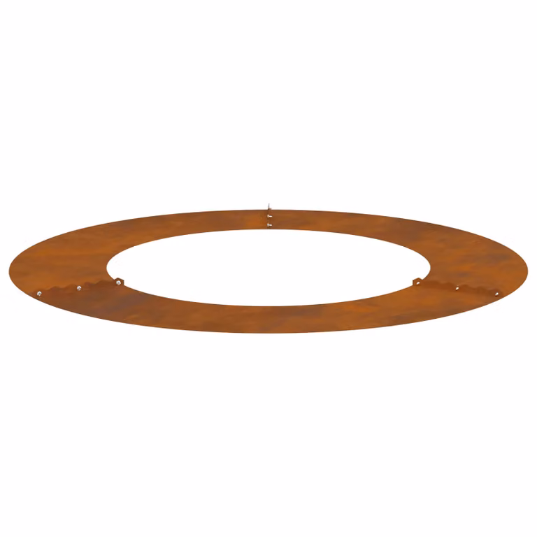 Berkfield Home Large Corten Steel Planter with Decorative Inlays in Brown and Multicolour