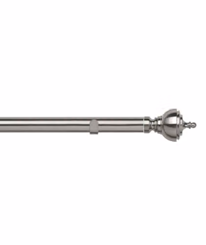 New Edge Blinds Silver Curtain Pole Set, Width: 290 cm, Depth: 290 cm