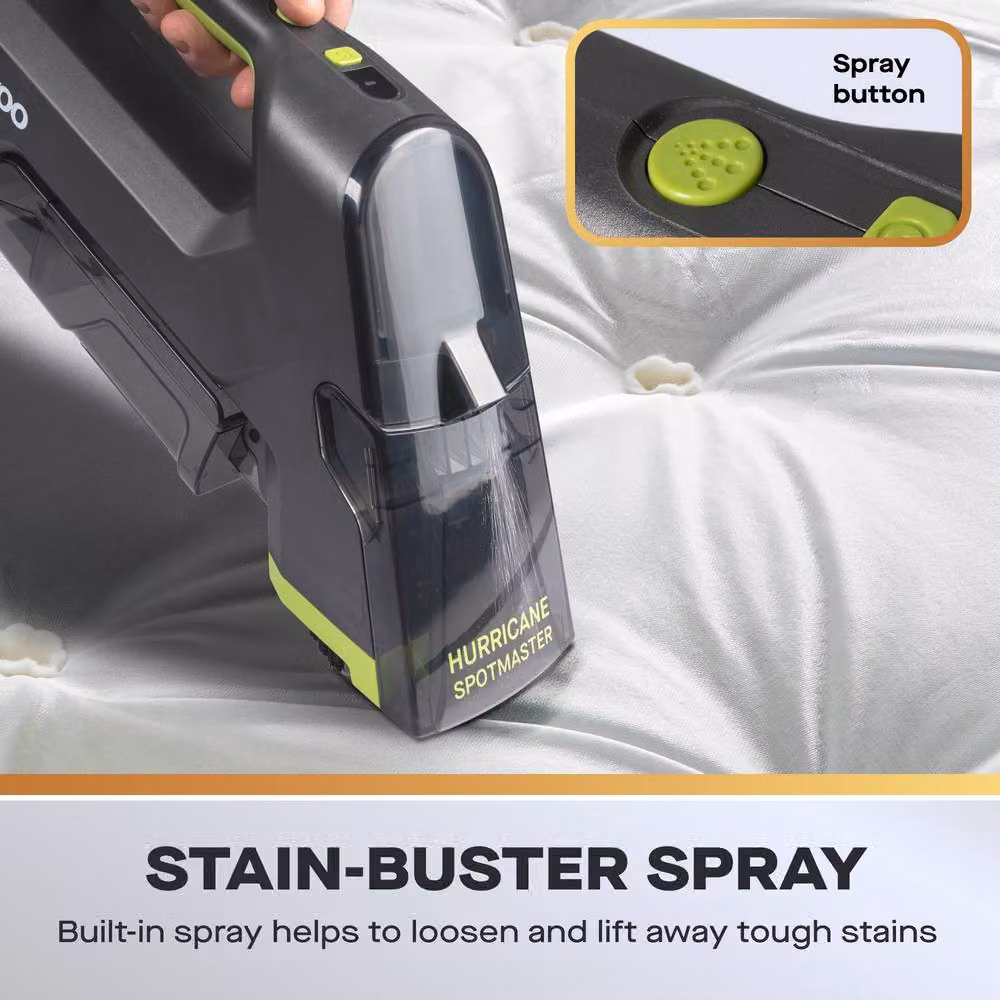 Daewoo Hurricane Spot Master Cordless Carpet and Upholstery Cleaner 10.8V in Grey – 3