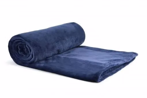 New Edge Blinds Plush Collection Flannel Fleece Super Soft Throw in Blue, W/D/H: 127 x 152 cm – 2