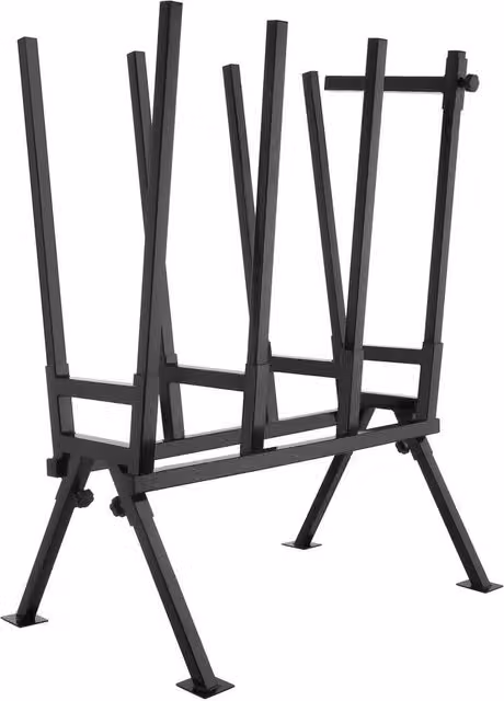 tectake Steel Sawhorse in Black – 1