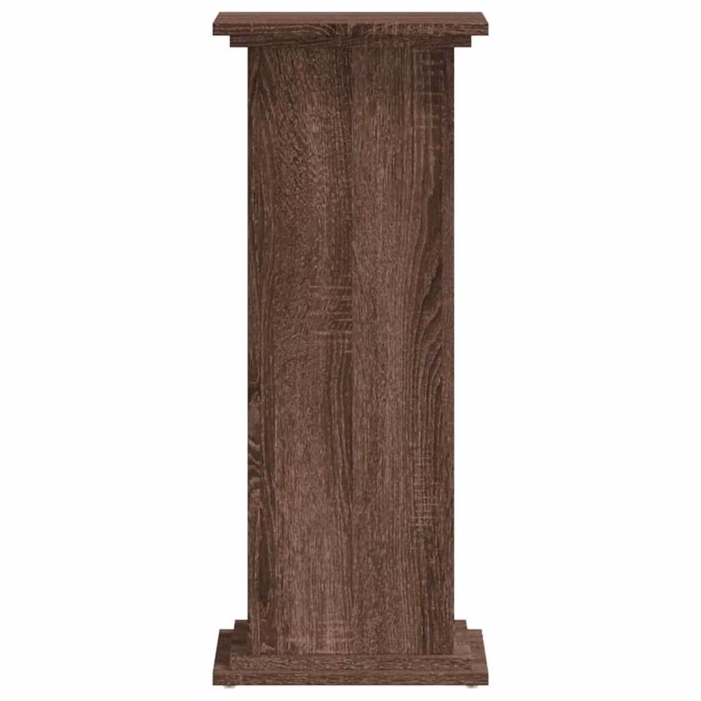 Berkfield Home Modern Plant Stand in Brown Oak, W/D/H: 33 x 33 x 80 cm – 3