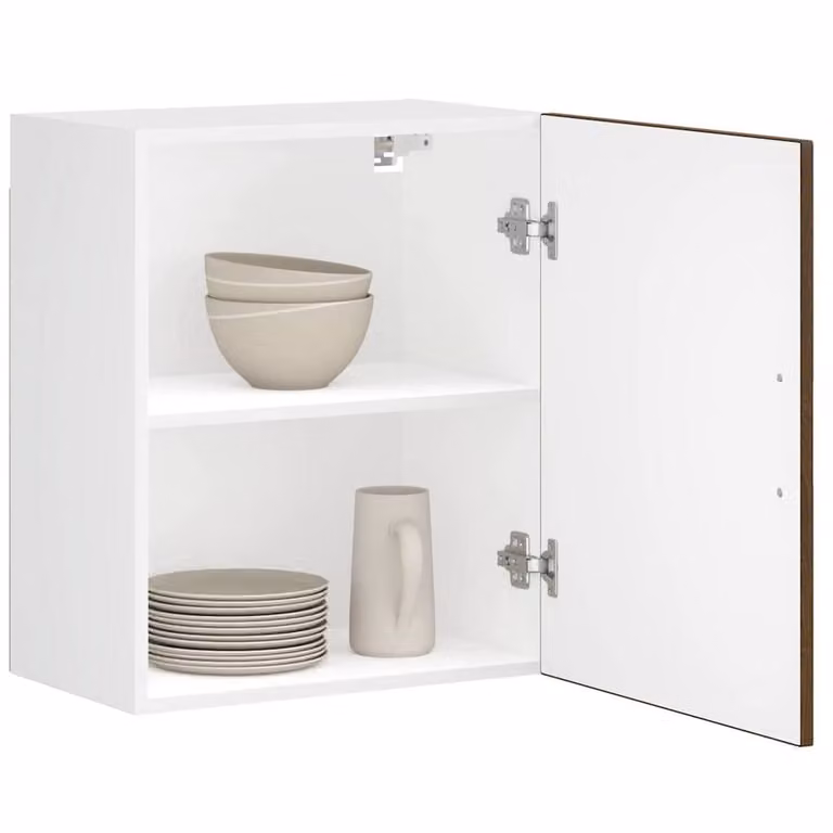 Berkfield Home Porto Brown Oak Kitchen Wall Cabinets, 2 Piece Set