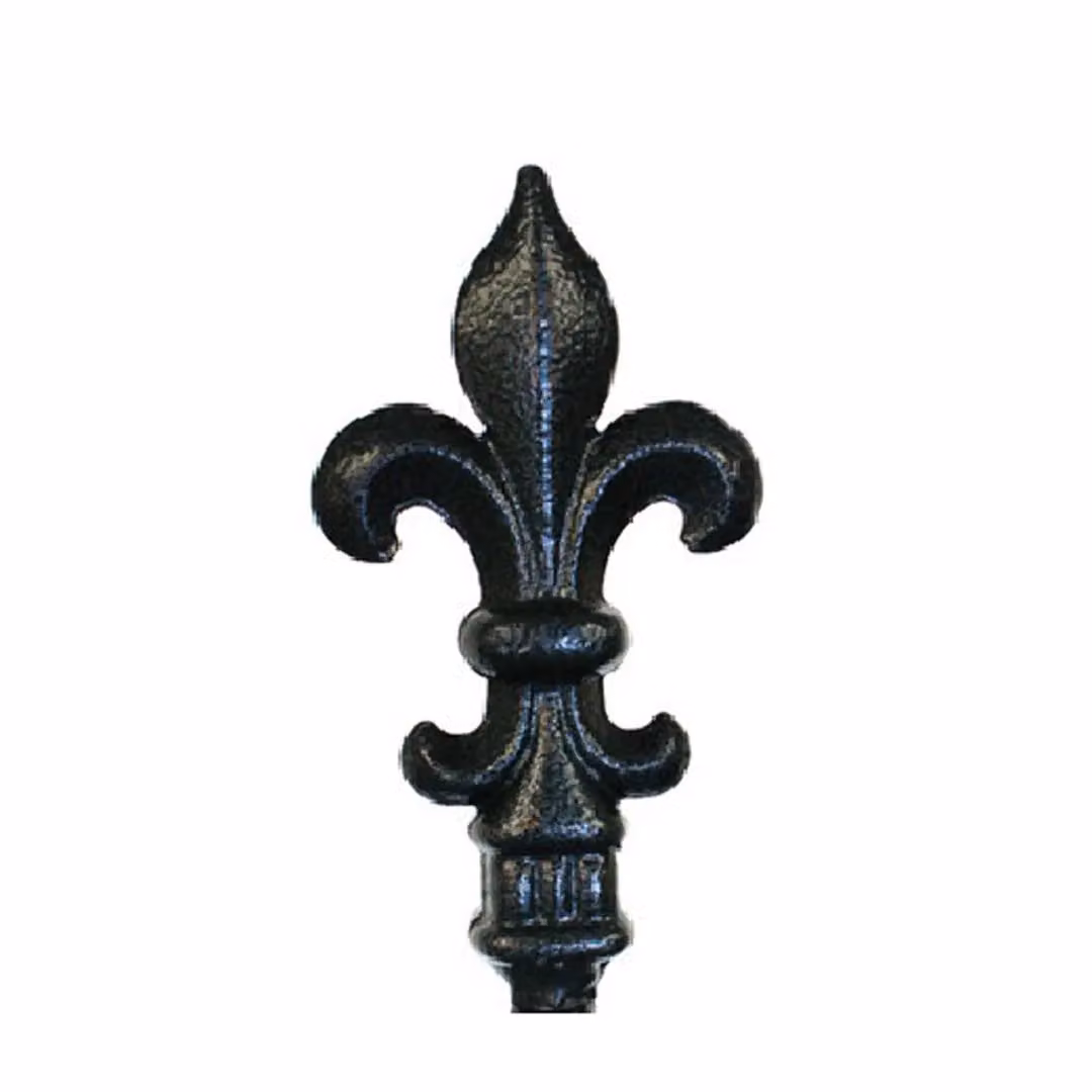 Poppyforge Fleur De Lys Decorative Garden Plant Support Top in Black Steel – 2
