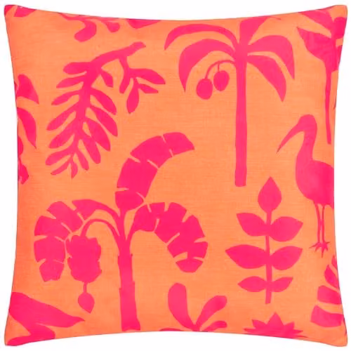 Terrys Floral Square Outdoor Cushion in Pink and Orange, W/D/H: 43 x 43 x 43 cm – 2