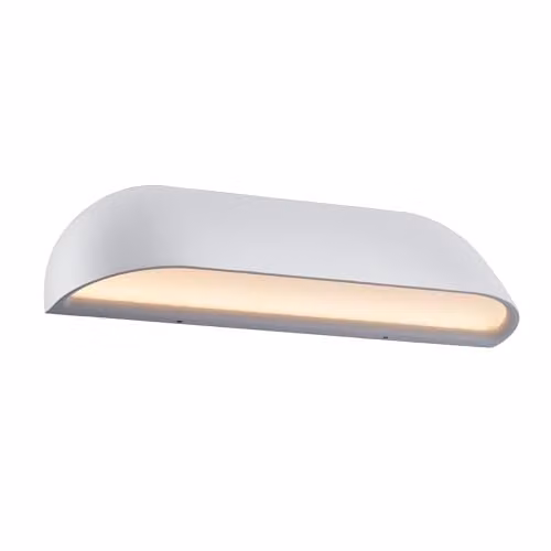 Nordlux Front LED Outdoor Wall Light in White Metal with Warm White 3000k Light, IP44 Rated for Gardens – 1