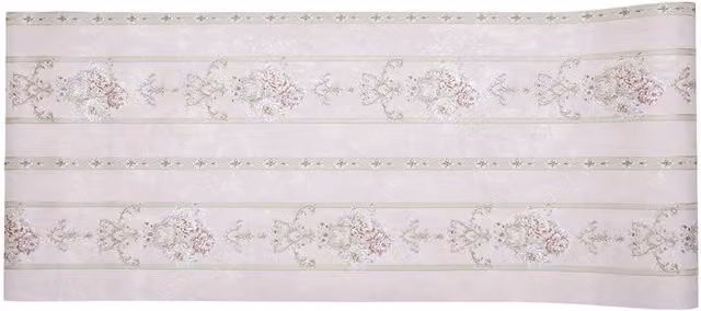Living and Home Dusty Pink Floral and Botanical Vintage Striped Wallpaper Roll