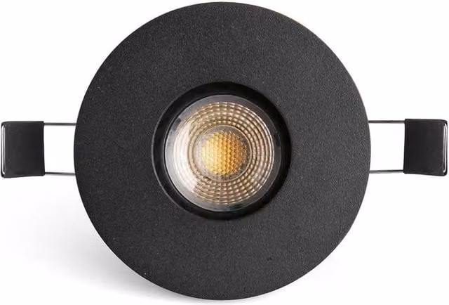 Netlighting Niva Pinhole Recessed Downlight, Black, GU10