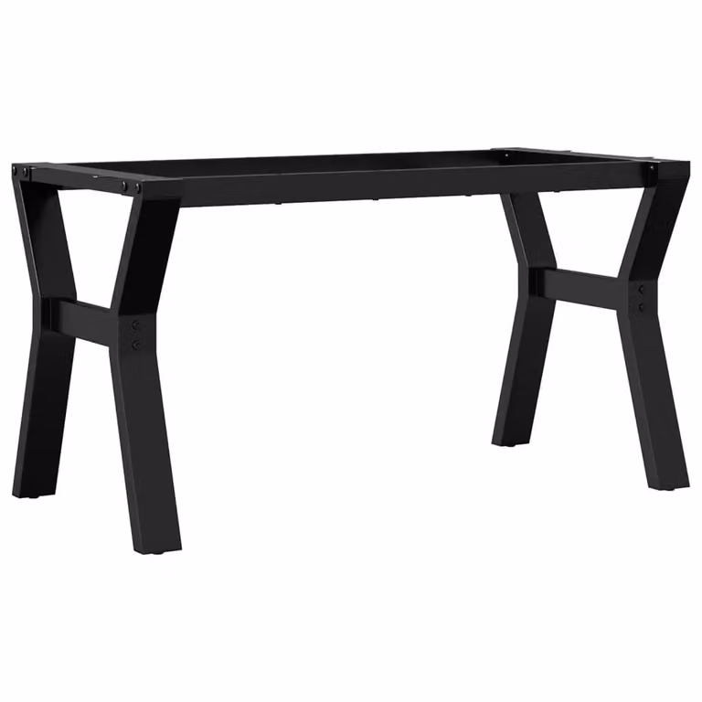 Berkfield Home Y-Frame Coffee Table Legs in Black Steel, W: 80 cm, D: 40 cm, H: 43 cm