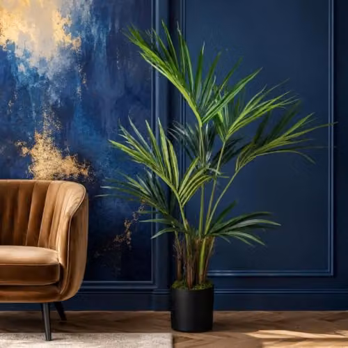 Botanik Green Artificial Palm Tree, H 120 cm x W 90 cm x D 90 cm – 2