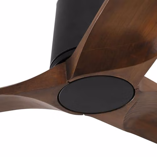 Faro Barcelona Heywood Tub Large 3 Blade Ceiling Fan in Matt Black and Brown – 4